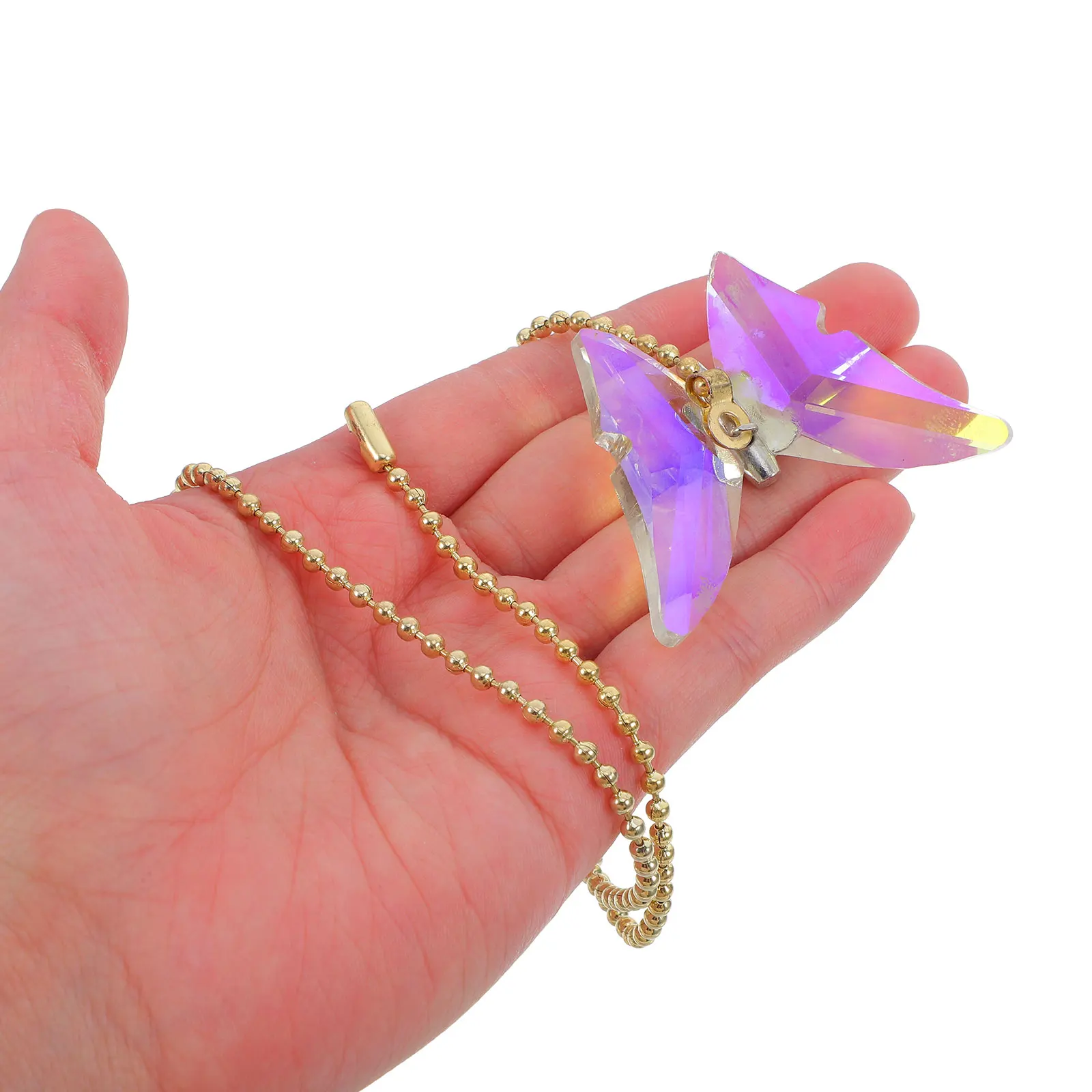 

Lamp Pull Rope Switch Chain Metal Beaded Connector Pendant Light Cord Ceiling Fans Replacement Crystal Rhinestone Decorative DIY