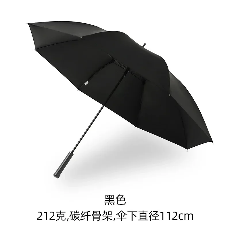 PARACHASE212 G Carbon Fiber Ultra-light Long Handle Umbrella 112cm Umbrella Female Vinyl Anti-ultraviolet Sun Umbrella