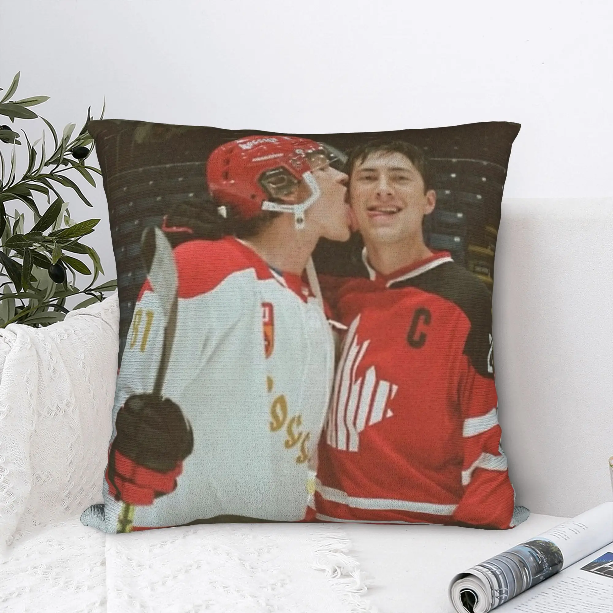 Ilya and Shane Heated Rivalry Pillowcase Soft Polyester Cushion Cover Gift  Throw Pillow Case Cover Home Zippered 40*40cm