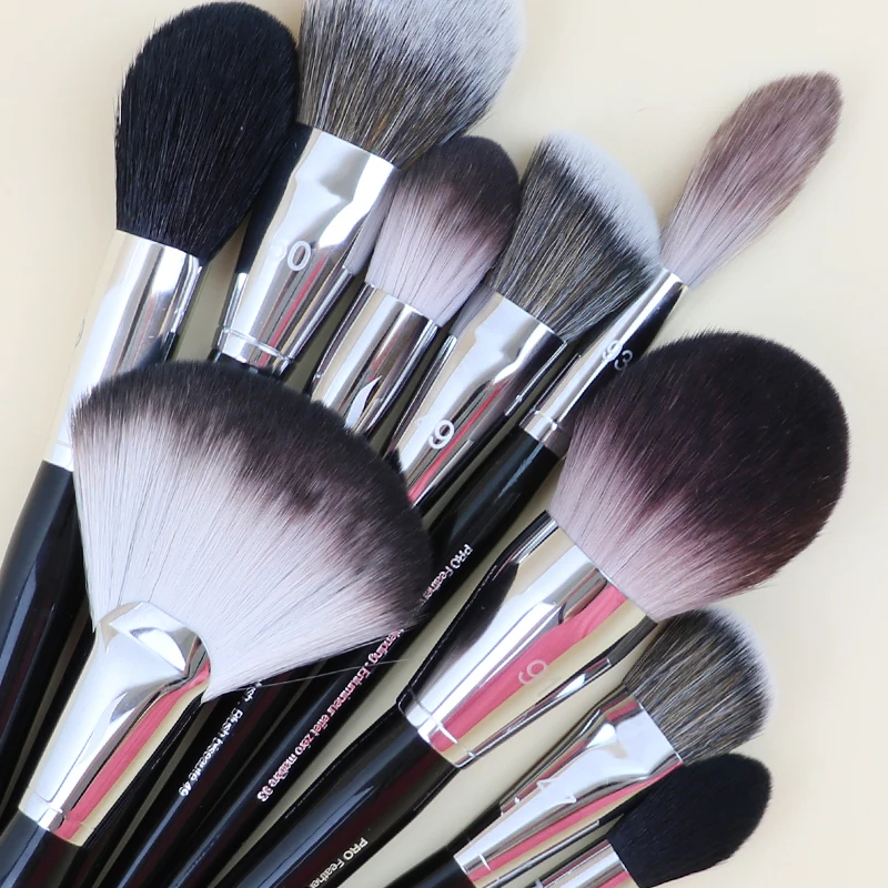 SP Series PRO Makeup Brush Set Soft Natural Hair Foundation Brush Loose Powder Blusher Contour Concealer Blending Makeup Tool