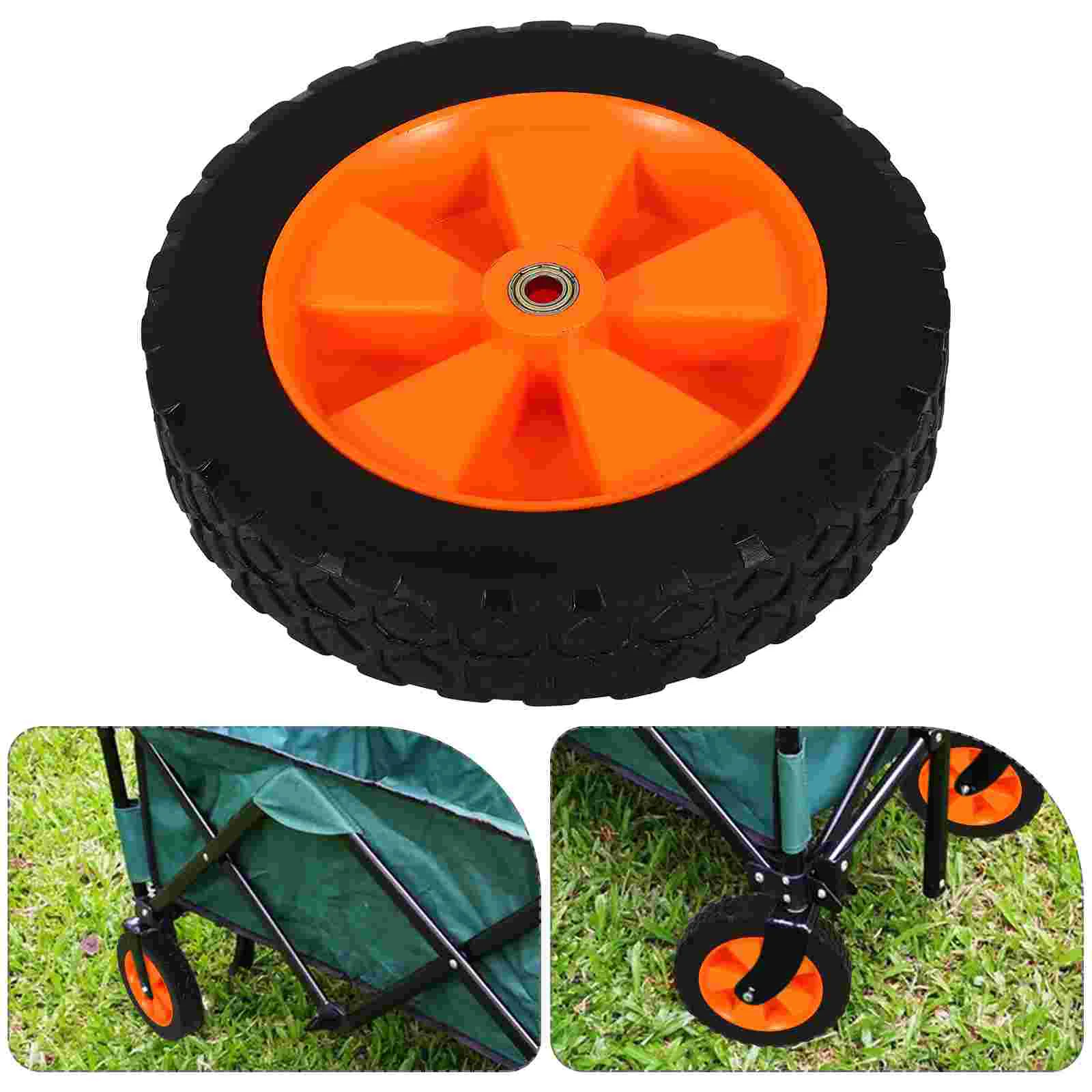 

7 Inch Casters Lawn Mower Wheel Replacement Wheels Tool Cart Attachment for Grass Trimmer Repair