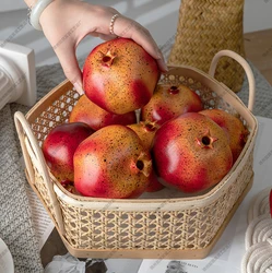 Simulation Pomegranate Artificial Fruits Model Fruit Shop Display Sample Kitchen Ornaments Photography Props DIY Party Home Deco