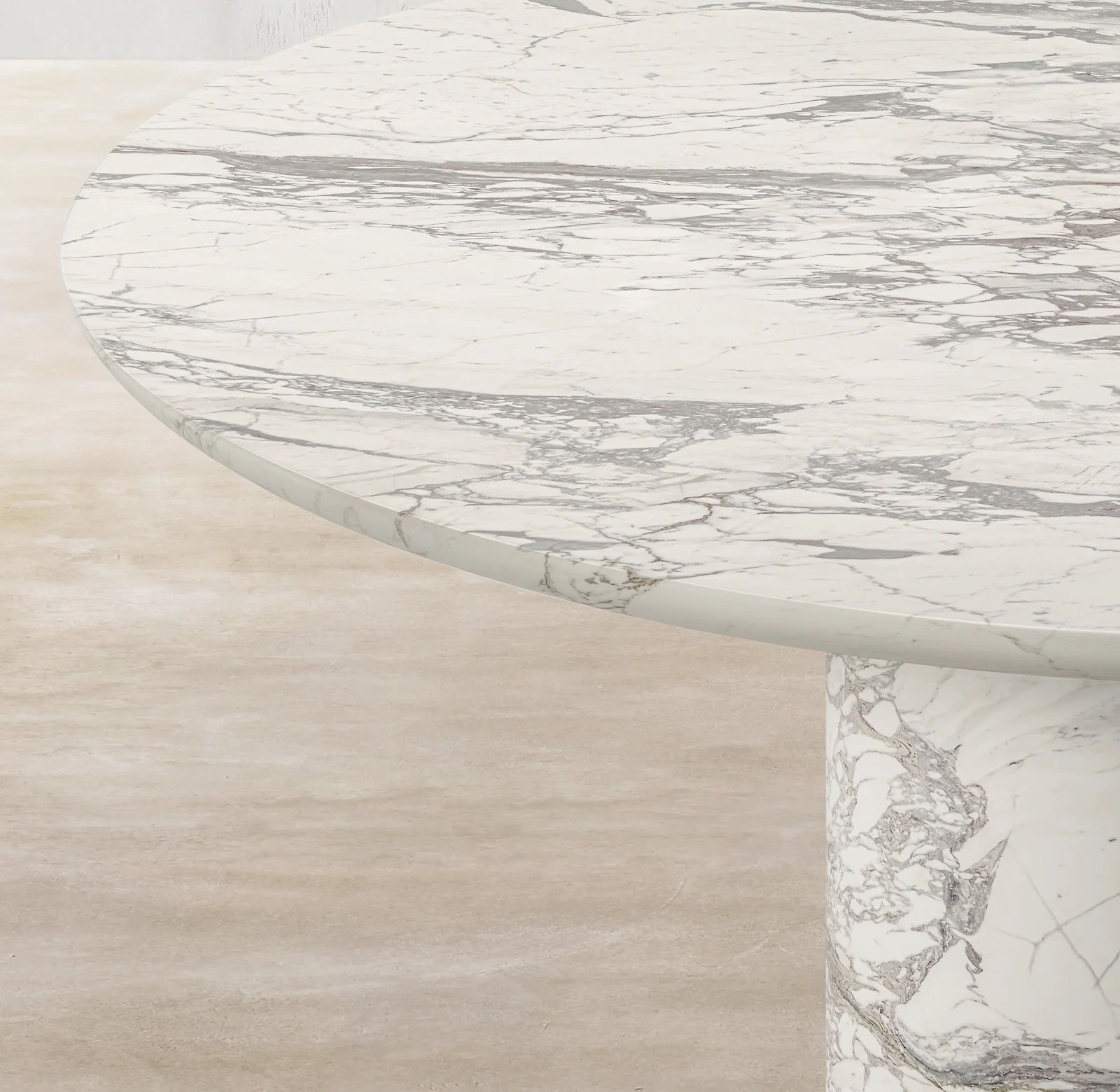 Sassanid OEM New Introduced Wholesale Luxury Dining Room Set Cupela Carved Marble Round Dining Table