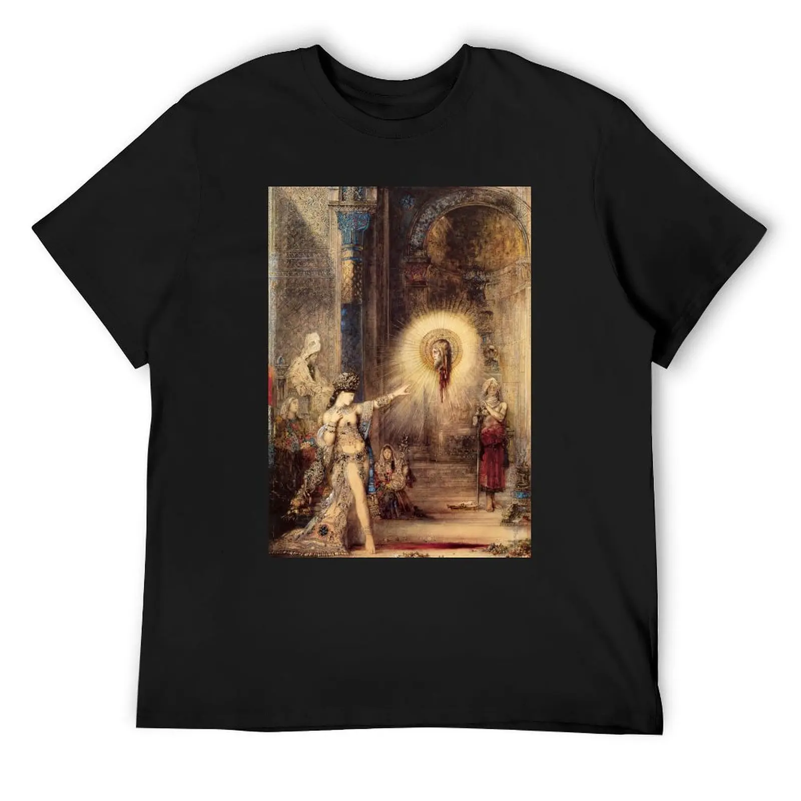 Salome and the Apparition of the Baptist's Head - Gustave Moreau T-Shirt sports fans plain anime figures t shirts for men