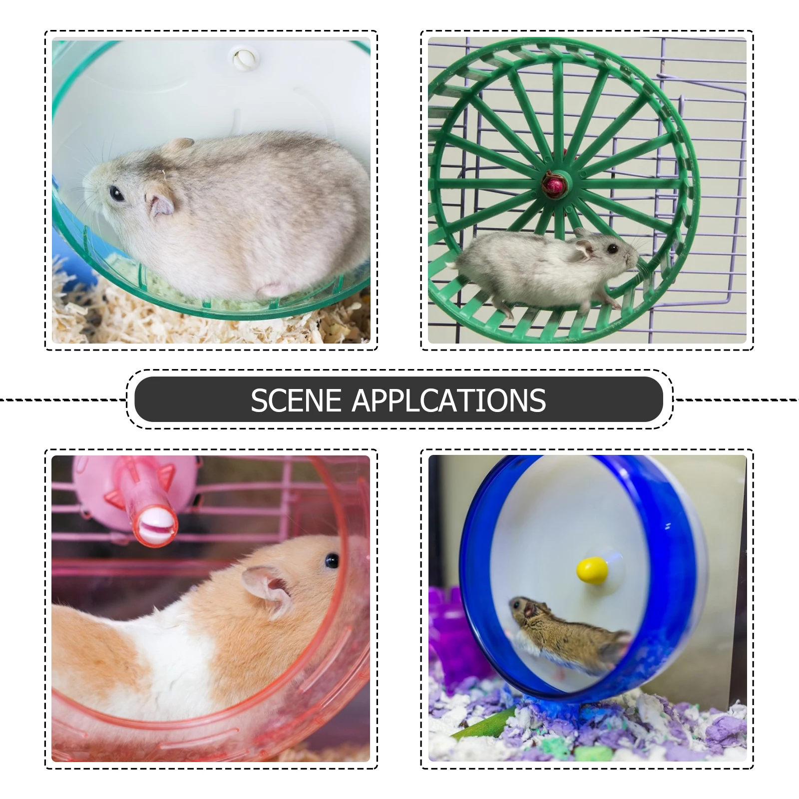 

3pcs Bracket Sturdy Pet Running Support Hamster Run Wheel Holder For Hamster Rat Gerbil Silent Running Wheel Premium Plastic