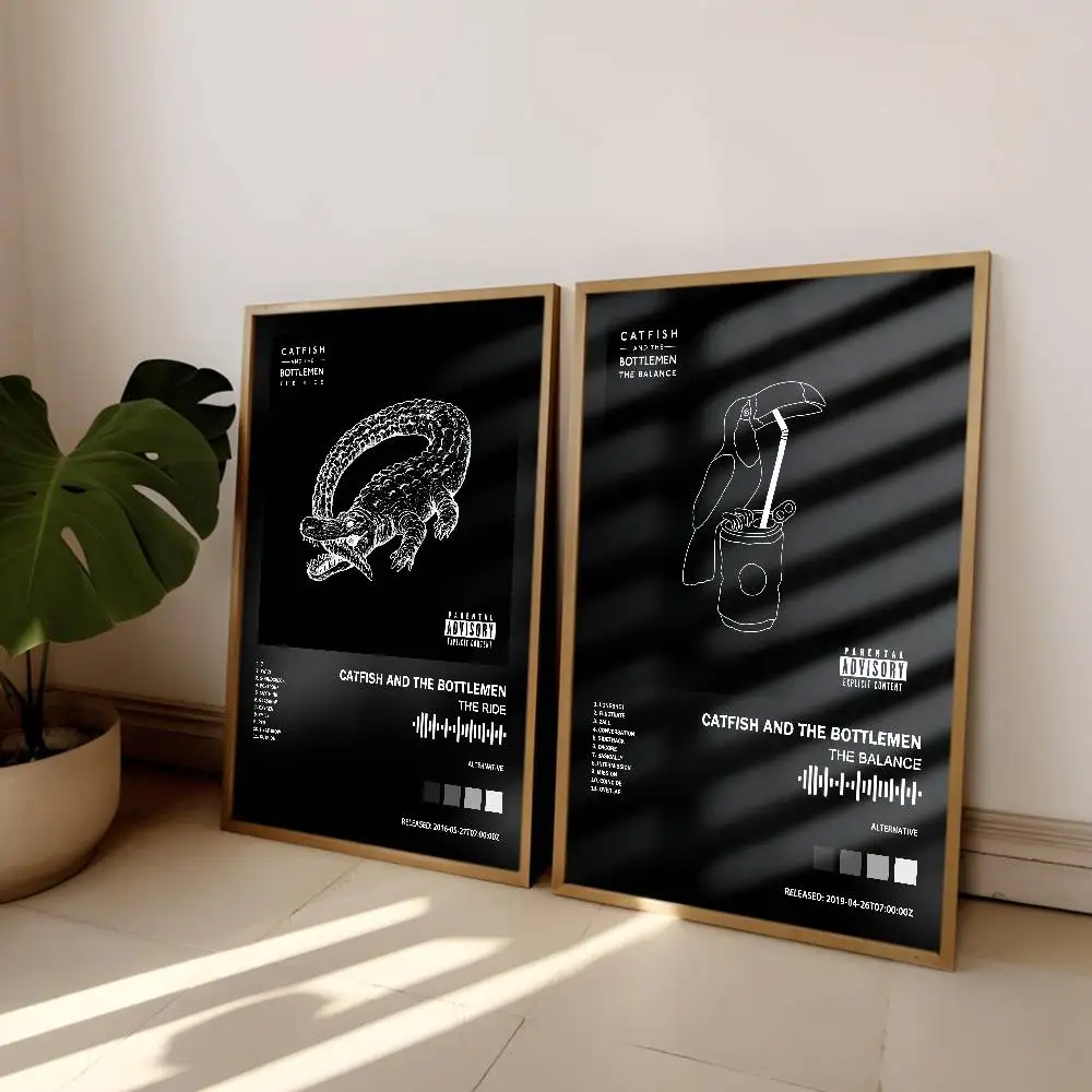 Catfish and the Bottlemen Album  Poster HD Art Home Living Room Bedroom Bar Aesthetic Canvas Painting