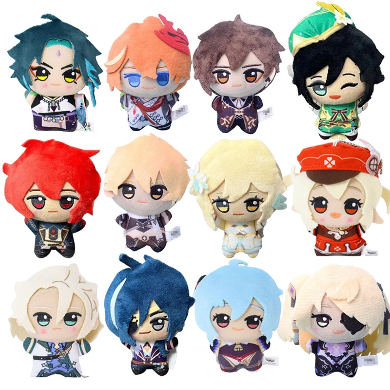 

Game Genshin Impact Plush Doll Xiao Zhongli Hu Tao Kazuha Tartaglia Doll Arataki itto Venti Albedo Ganyu Doll Model Stuffed Toy