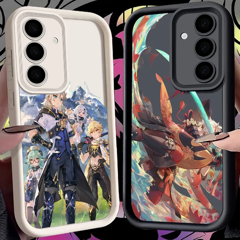 

Genshin Impact Anime Genshin Phone Case For Samsung S26 S25 S24 S23 S21 S20 Ultra For Galaxy S25 S24 FE S26 Plus Silicone Cover