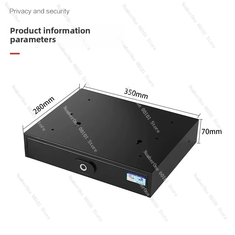 Safe deposit box drawer wardrobe hidden safe fingerprint password opening small mini cabinet in-wall safe smart touch screen saf