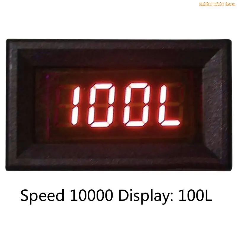 K1AE 2 in 1 LED Tachometer Gauge Digital RPM Voltmeter for Auto Motor Rotating