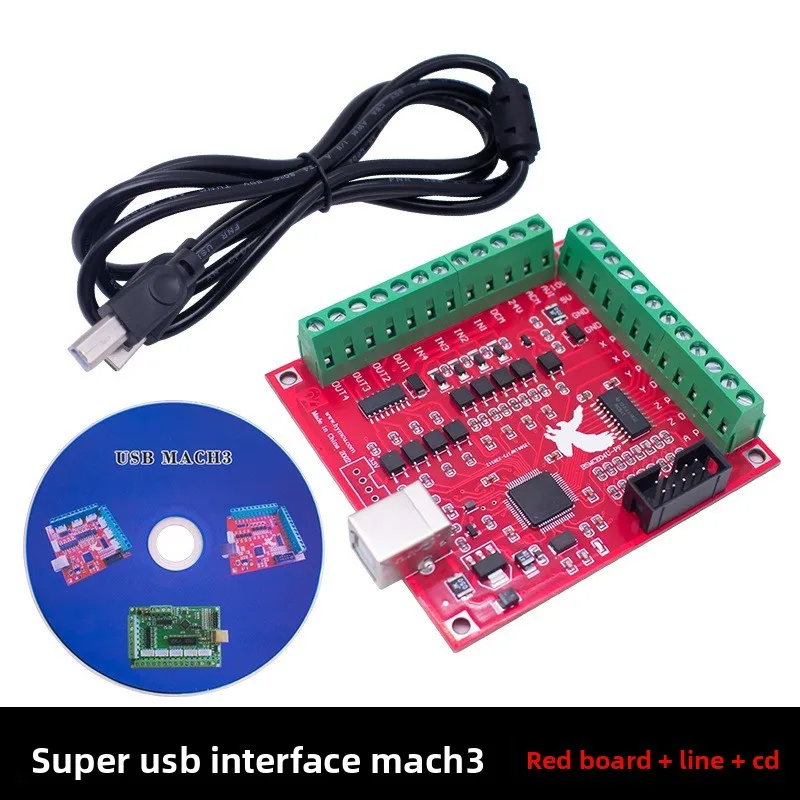 Коммутационная плата с ЧПУ USB MACH3 100 кГц 4-осевой интерфейсный драйвер, плата драйвера контроллера движения