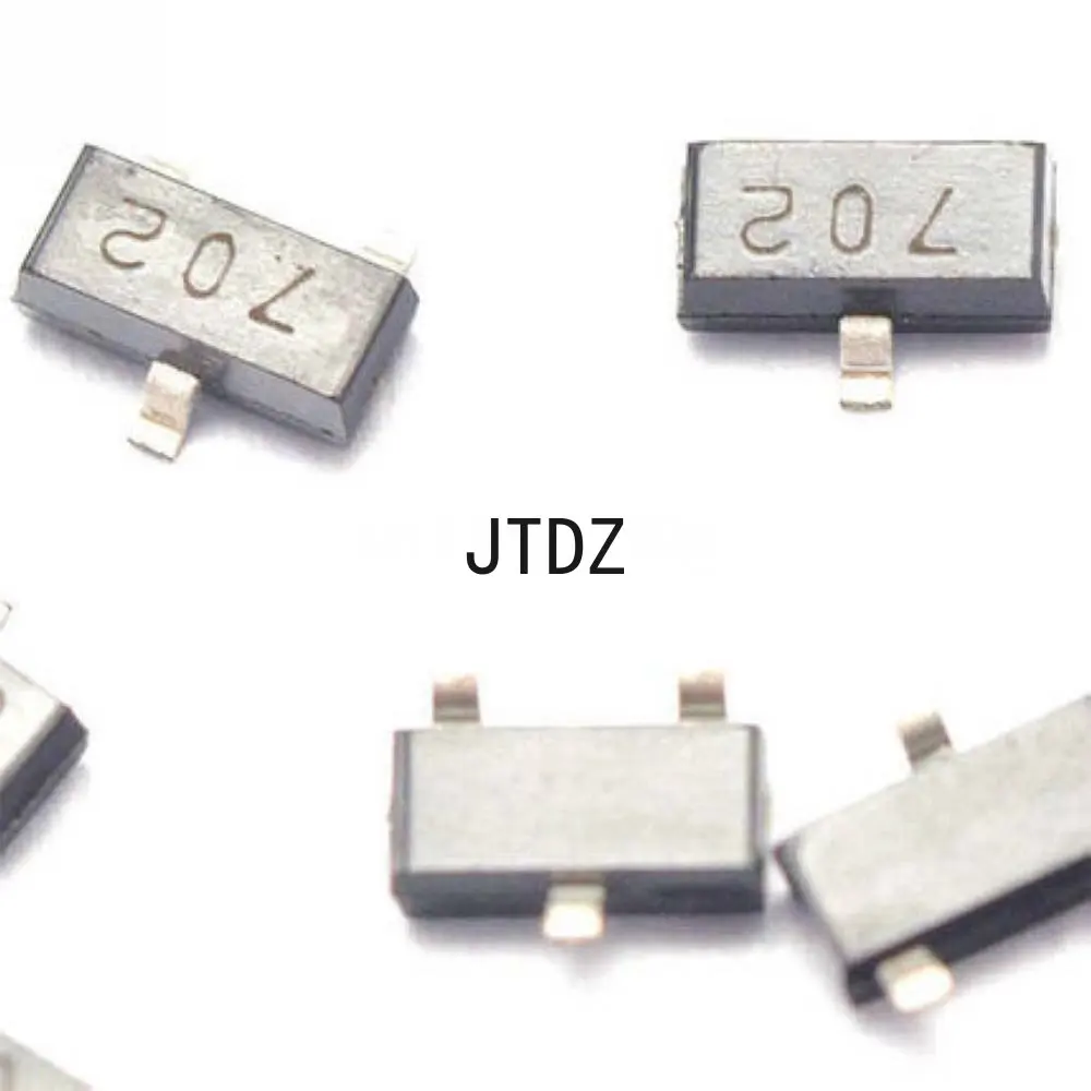 50pcs 2N7002 702 0.115A 60V SOT-23 N-Channel MOSFET SMD Chip Transistor