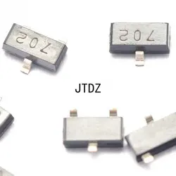 50pcs 2N7002 702 0.115A 60V SOT-23 N-Channel MOSFET SMD Chip Transistor