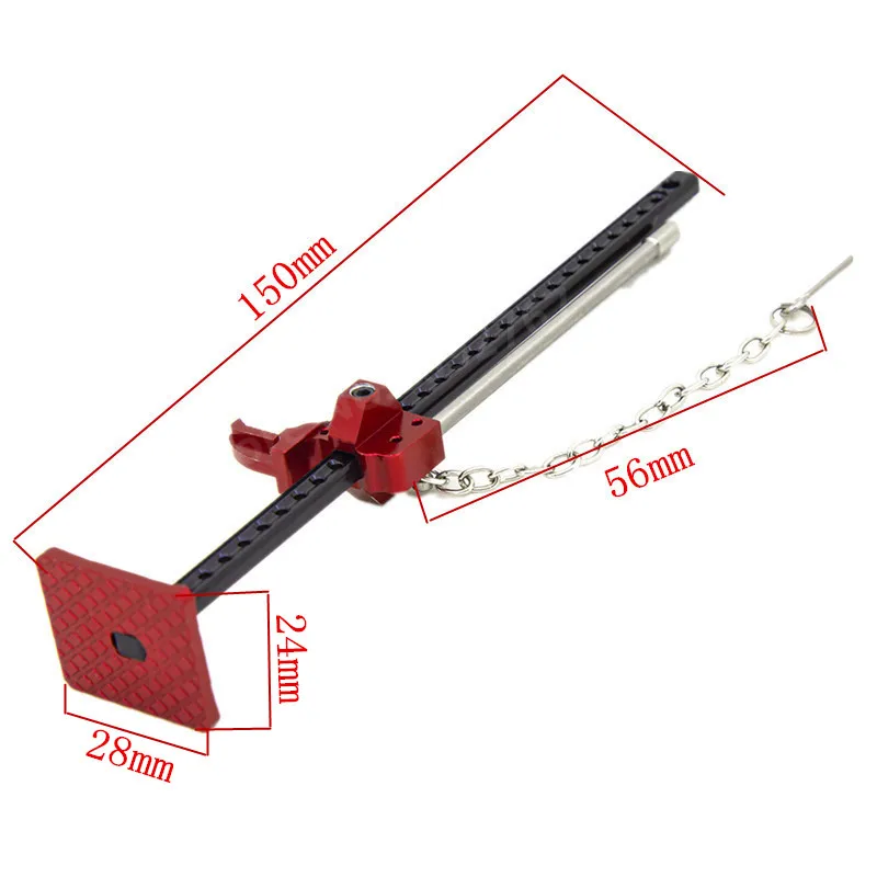 1/10 Scale Accessories Metal Mini Lifting Jack for RC Crawler Car Axial SCX10 Traxxas TRX4 Tamiya CC01 RC4WD D90 D110 Simulation