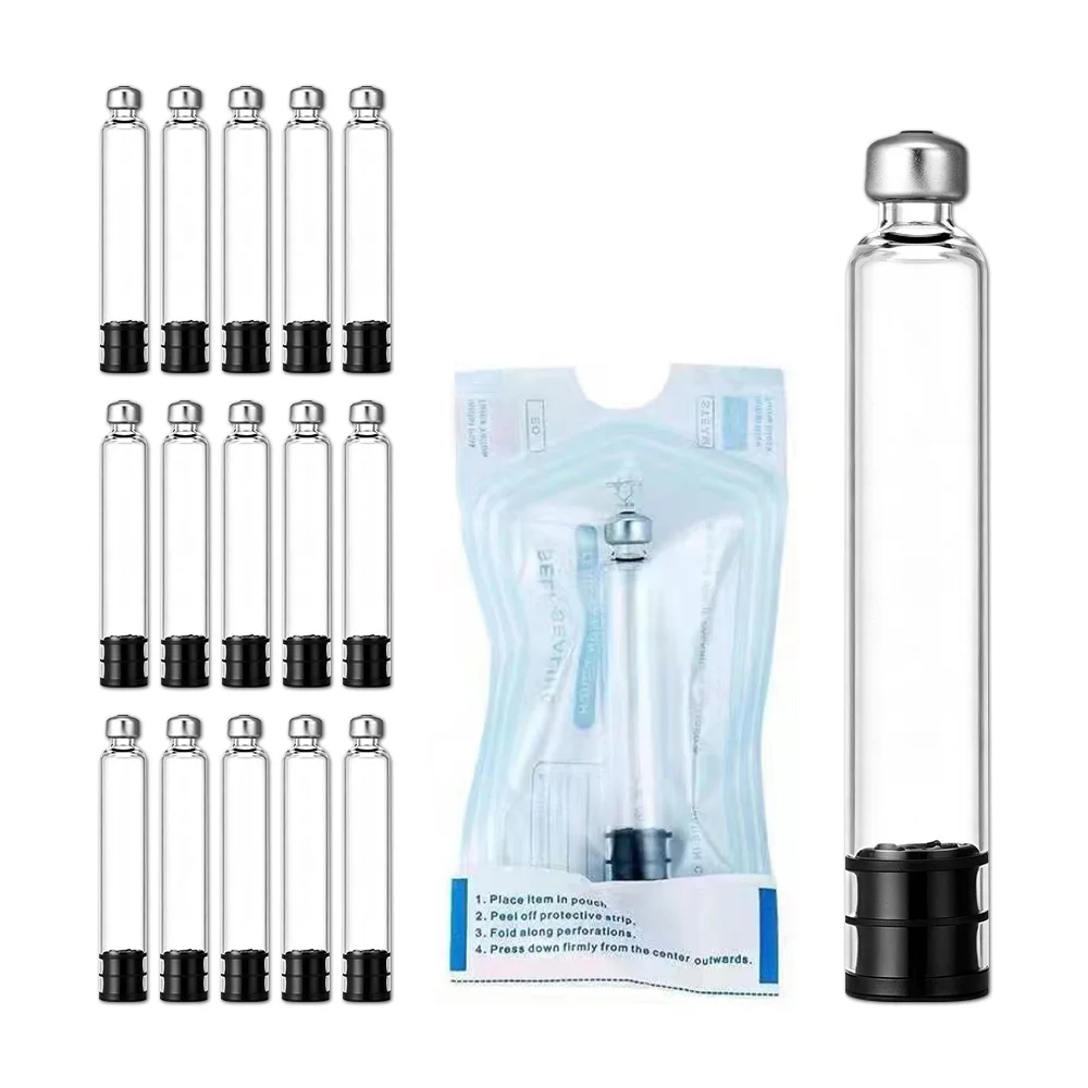 10-100Pack 3ml Peptide Insulin Pen Cartridge, 3cc Cartridges Compatible with Reusable Injection V1 & V2 Pens, Individually Pack