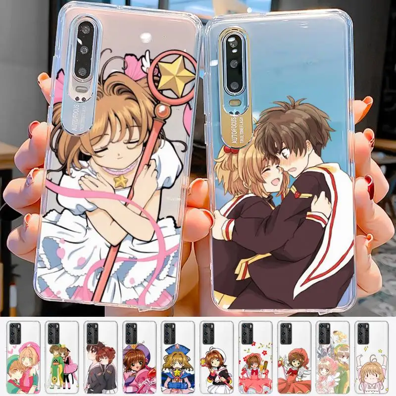 Card Captor Sakura Anime Phone Case for Huawei P20 P30 P40 P50 pro lite Mate50 Y5 Y6 Y9 prime for Honor 8X 10 50 Cover