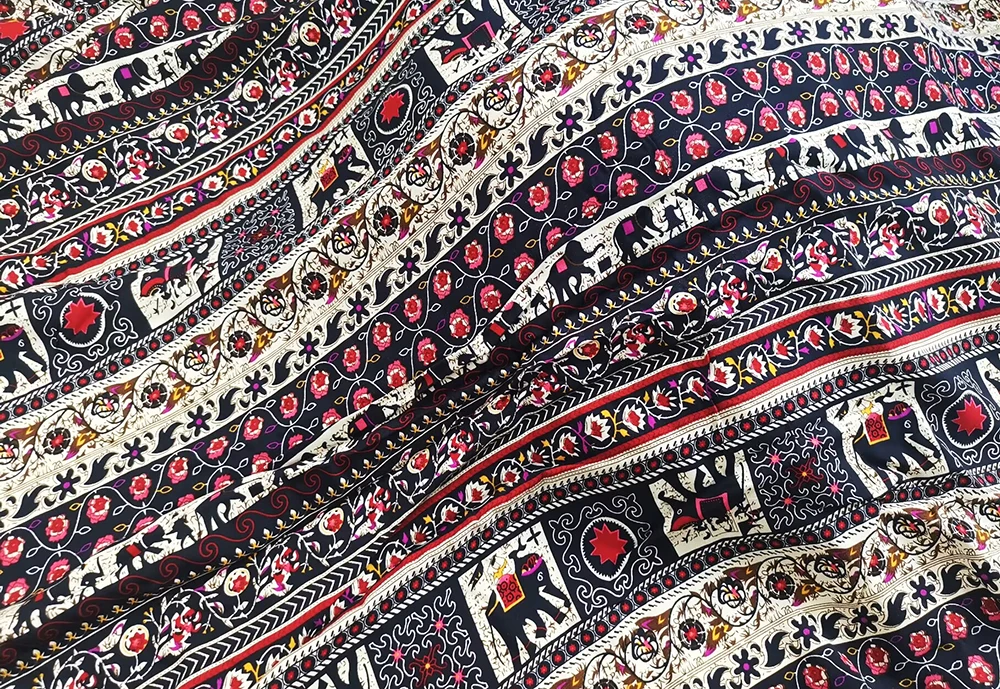 1 Meter X 1,35 Meter Hochwertiger Viskose-Stoff Rayon-Popeline Kleider- und Hemdenmaterial Großhandel – Detail 6