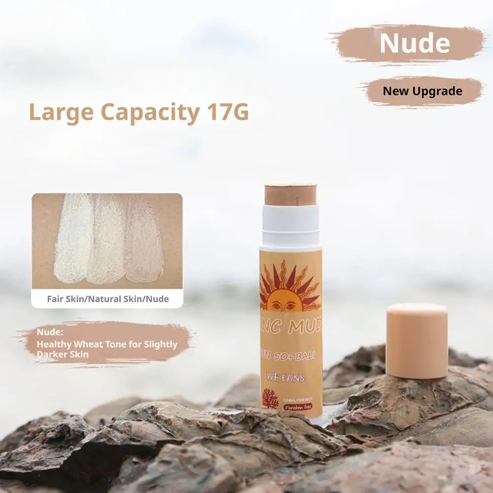 Colorful Sun Isolation Waterproof Sweatproof Physical Original Surfing Sunscreen Mud Stick Diving Outdoor Ocean Sunscreen Stick