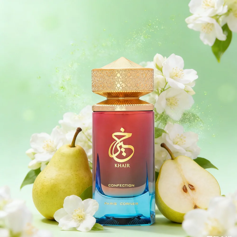 باريس كورنر كير كونفيكشن EDP 3.4 أونصة سائلة، عطر يومي حلو للجنسين، كريمة الكمثرى والياسمين المخفوقة، ملابس يومية