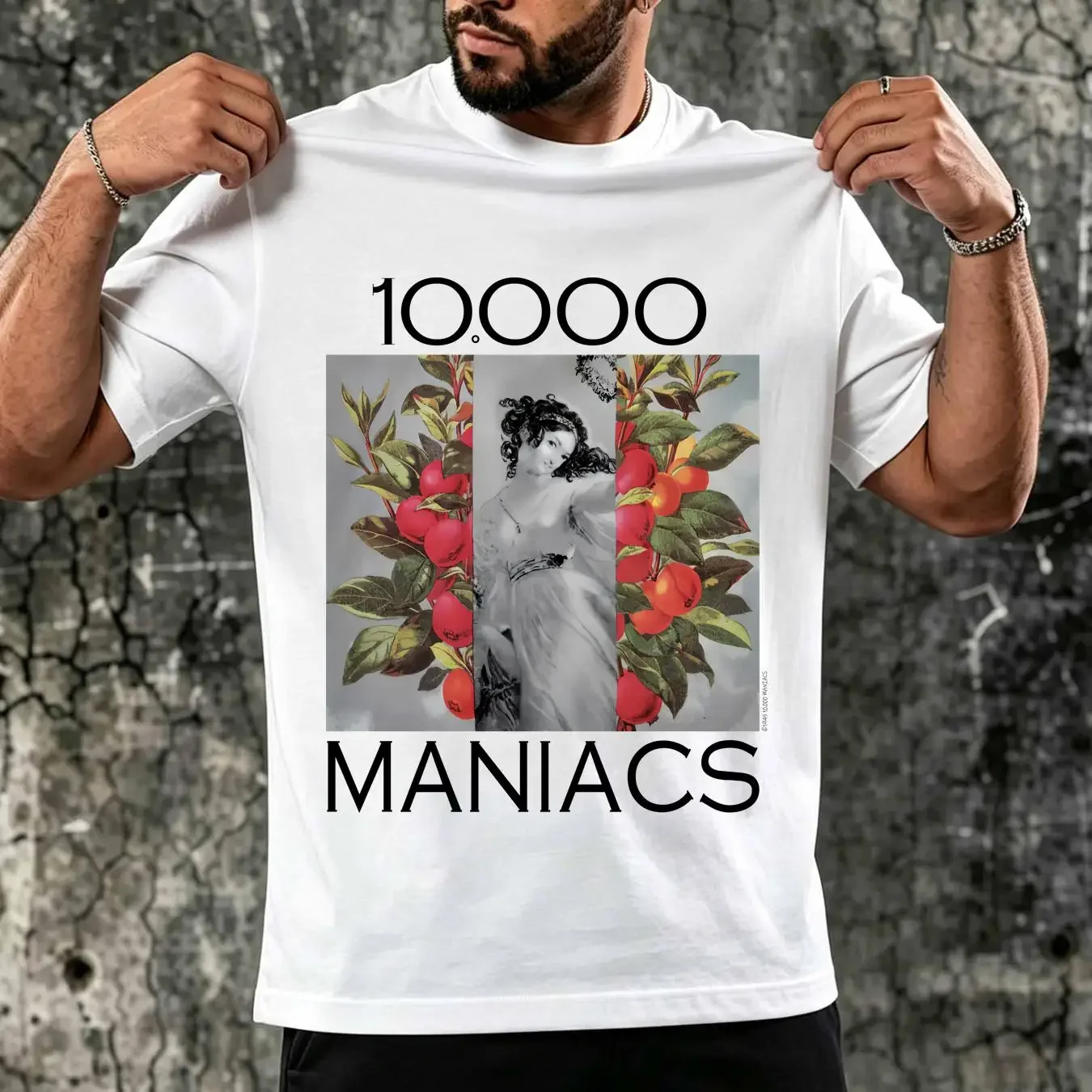 washed T Shirt 1993 10 000 Maniacs Our Time In Eden Full Size S 5XL SN185 long or short sleeves vintage Washed Versatile