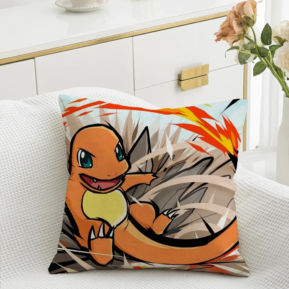 Pokemon Decorative Pillow Covers for Sofa Ornamental Pillows Cover Home Decoration Room Decorating Items Cushion Cushions Cases