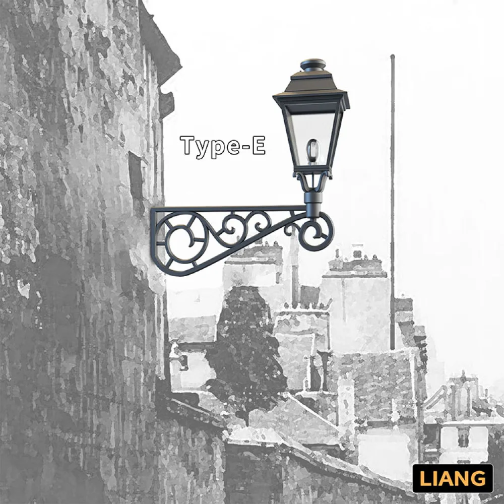 For LIANG-0603 Model Street Lights Layout Lamppost Railway Train Garden Scenery 1/35 Scale Assembly Model Wall Lamp Lighting