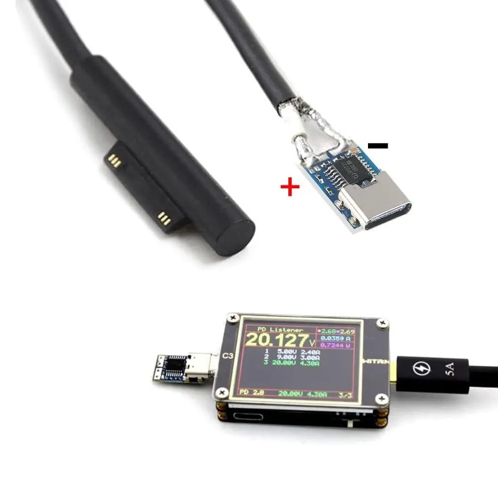 9V/12V/15V/20V Type-C Decoy Module DC Fixed Voltage Fast Charging USB C Adapter Universal Type-C Power Module Notebook Power