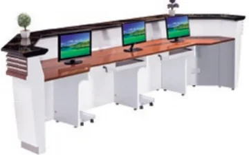 

*Modern Minimalist MDF Front Desk Furniture for Office Hotel Lobby Gym Hospital Mall School Office Building