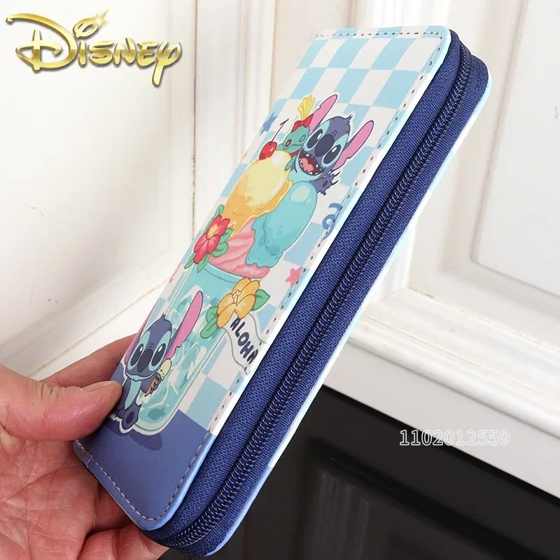 Disney Stitch New Wallet Luxury Brand Cartoon Women's Wallet Fashion Trend Children's Wallet Large Capacity Multi-card Slot