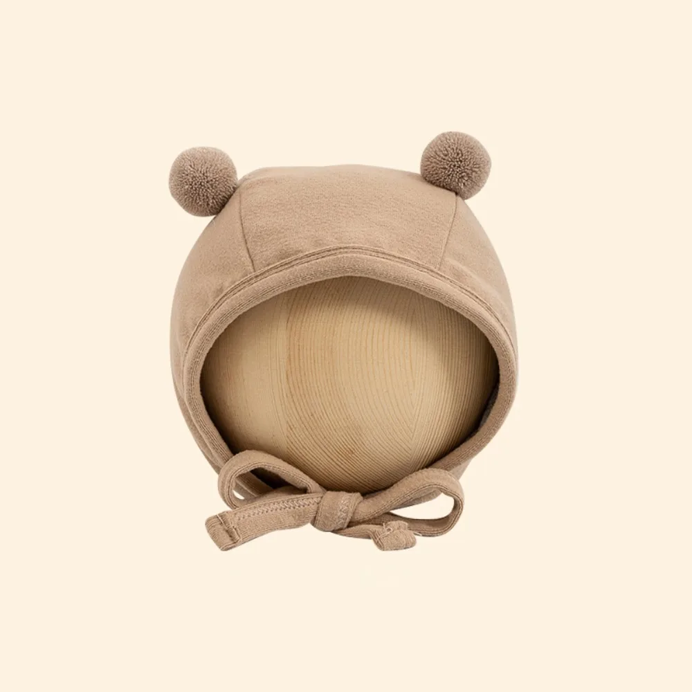 

New Thickened Bonnet Caps Plush Winter Warm Ear Protection Cap Newborn Knitted Pullover Hat Autumn Winter
