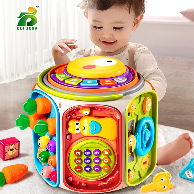 Brinquedo de Celular para Bebês, Alto-falante Móvel Musical Infantil com Som e Luz, Brinquedo Educativo para Crianças a Partir de 12 Meses