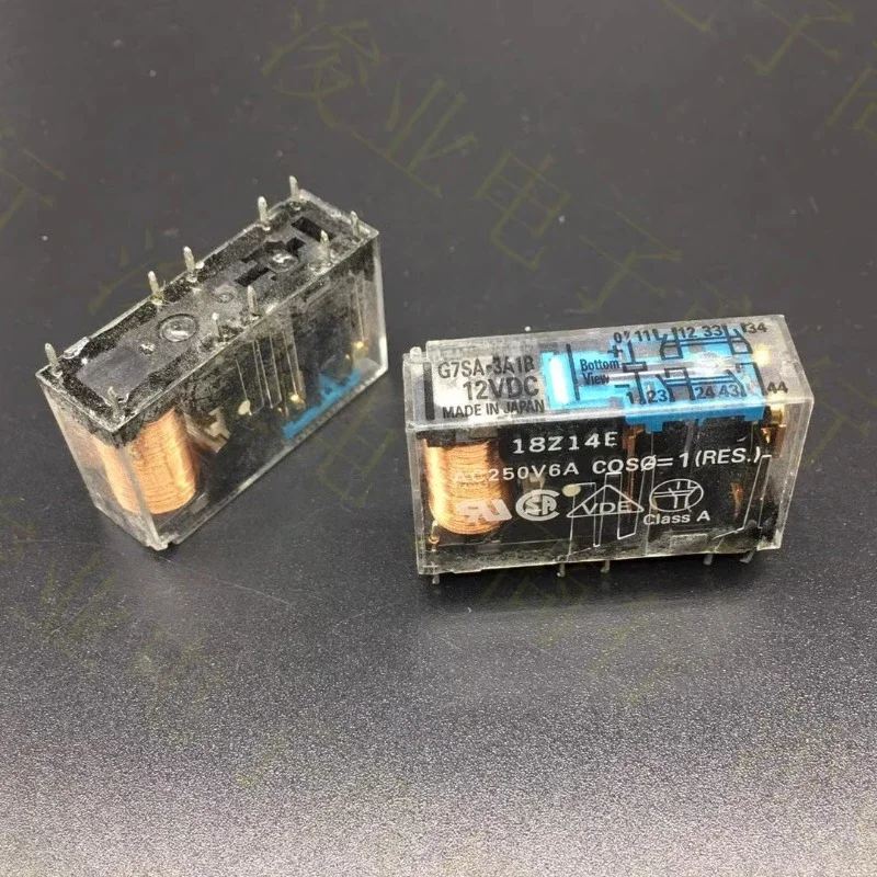 

（Second-hand）1pcs/lot 100% original genuine relay:G7SA-3A1B 12VDC 10pins safety relay