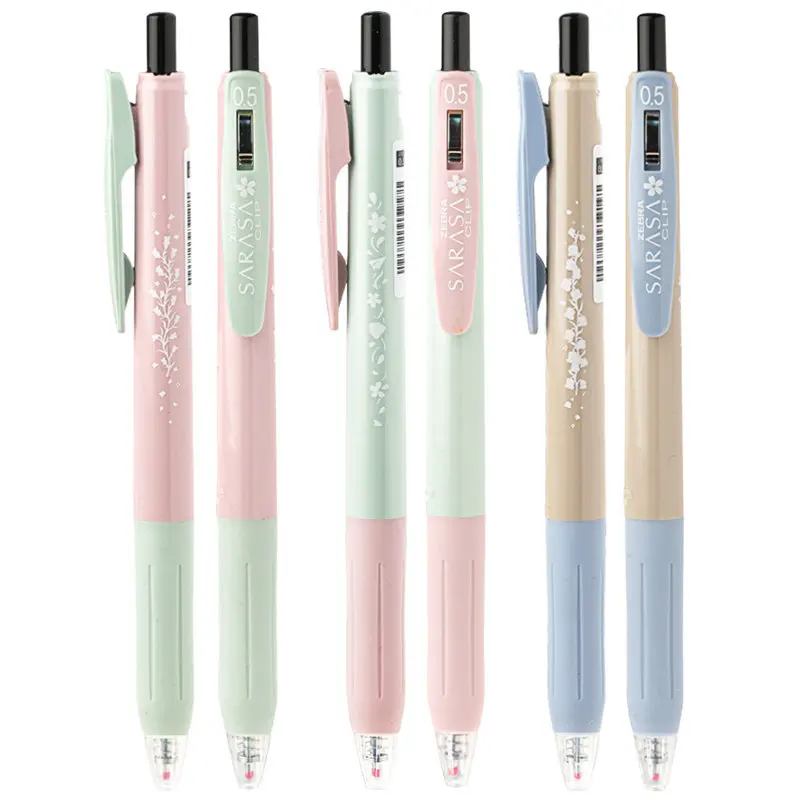 2025New Style 1pcs JJ15 Black Refill Gel Pen Limited Edition Floral Letter Study Aesthetic Black Core 0.5mm Pen