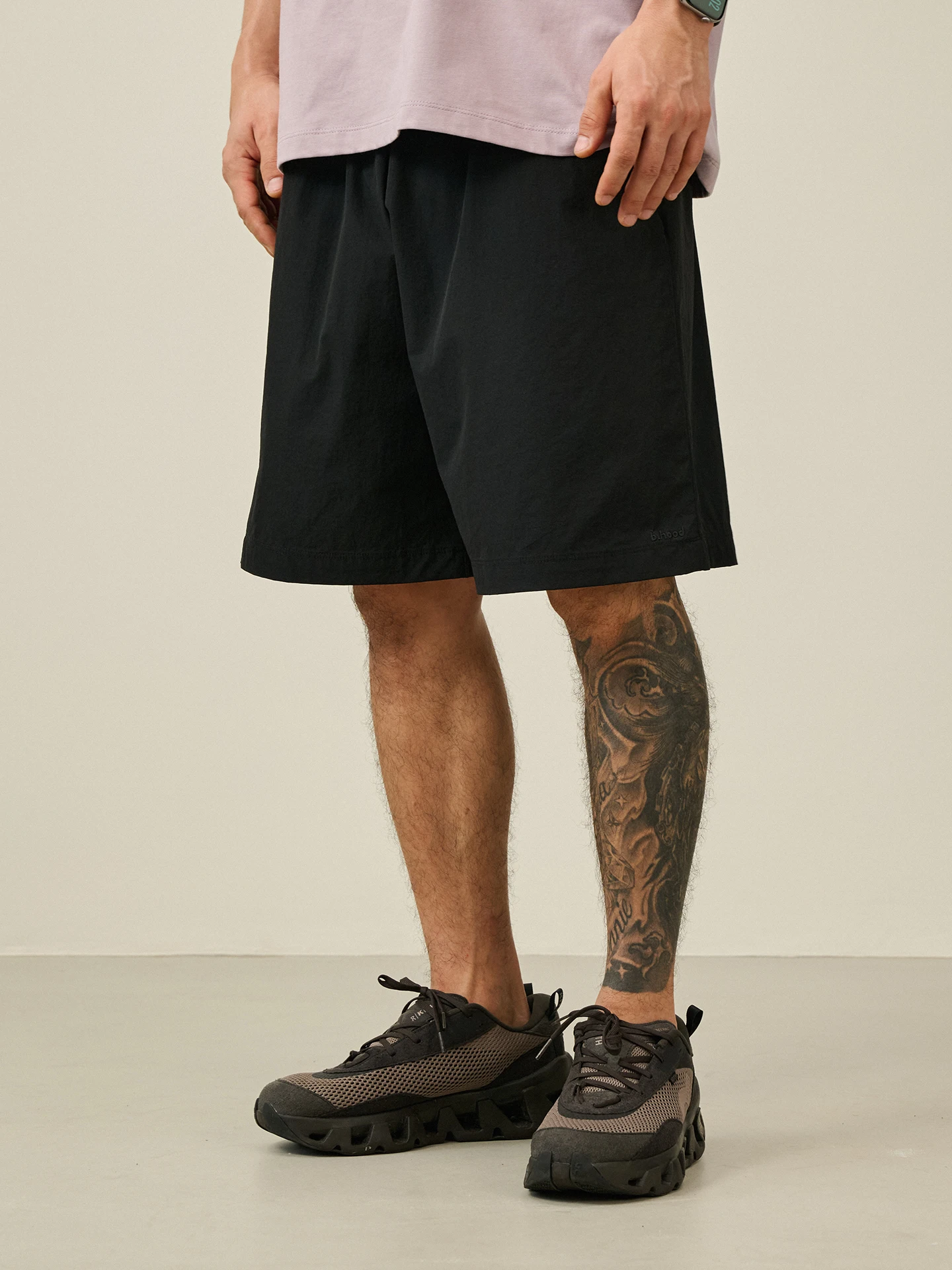 Broshood Bhood Minimalist Japanese Style Outdoor Casual Quick Dry Sport Shorts with Zipper Pockets Men's Fashion Citywalk Shorts