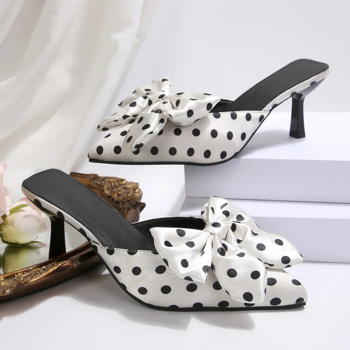 

Женские туфли на высоком каблуке с острым носком, сексуальные летние босоножки, модные шлепанцы, элегантные туфли-слингбэки, женские прогулочные сандалии