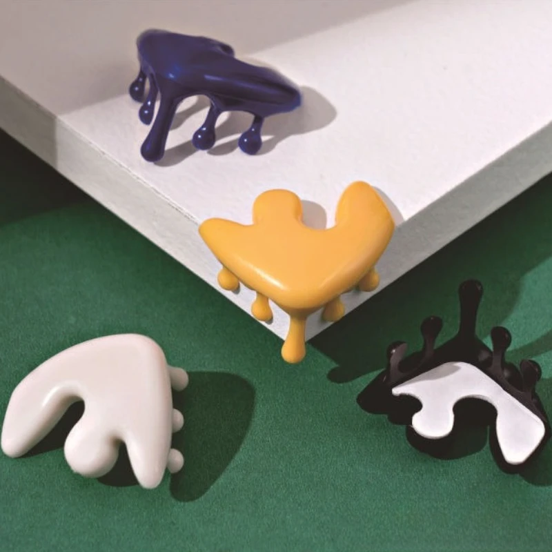 ตัวป้องกันมุมกันน้ำทรงหยดน้ำแบบทนทาน 4 ชิ้น - ตัวป้องกันเฟอร์นิเจอร์พลาสติกสำหรับโต๊ะ โต๊ะกาแฟ ตู้เสื้อผ้า