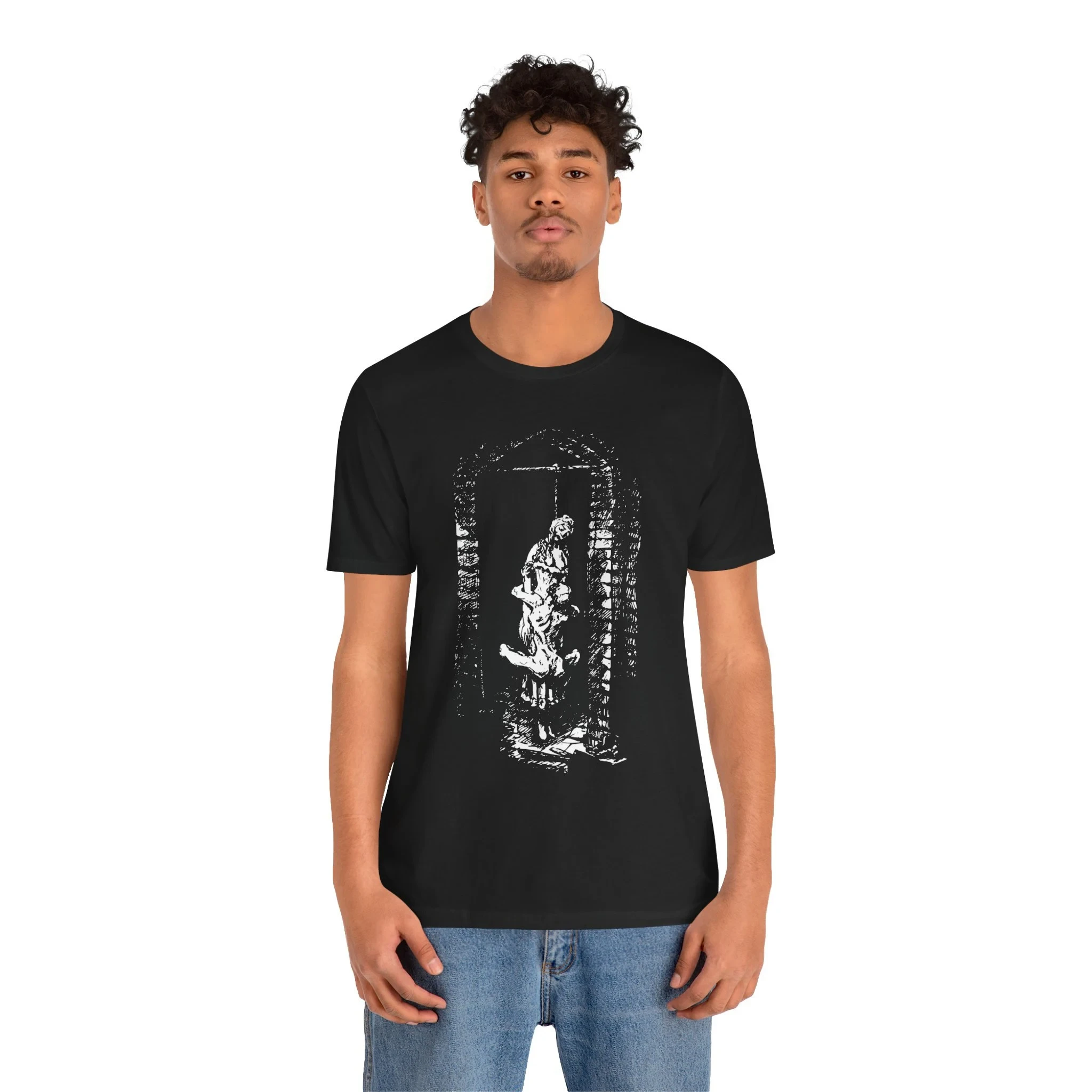 Dans le sous-sol Alfred Kubin T-shirt Vintage gothique Art T-shirt effrayant mort chemise effrayant à manches courtes T-shirt confortable doux
