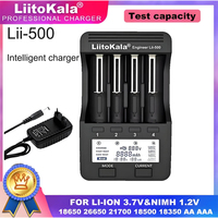 LiitoKala Multifuncional Smart Lii-500 LCD Display Battery Charger  for 18650 26650 16340 18350 3.7V 1.2V Test battery capacity
