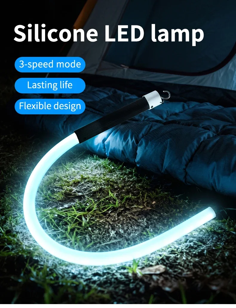 Hochhelle LED-Streifenleuchte 73cm Flexibler Silikon-LED-Taschenleuchte Professionelle Arbeitsleuchte Tragbares Autoreparaturwerkzeug – Detail 8