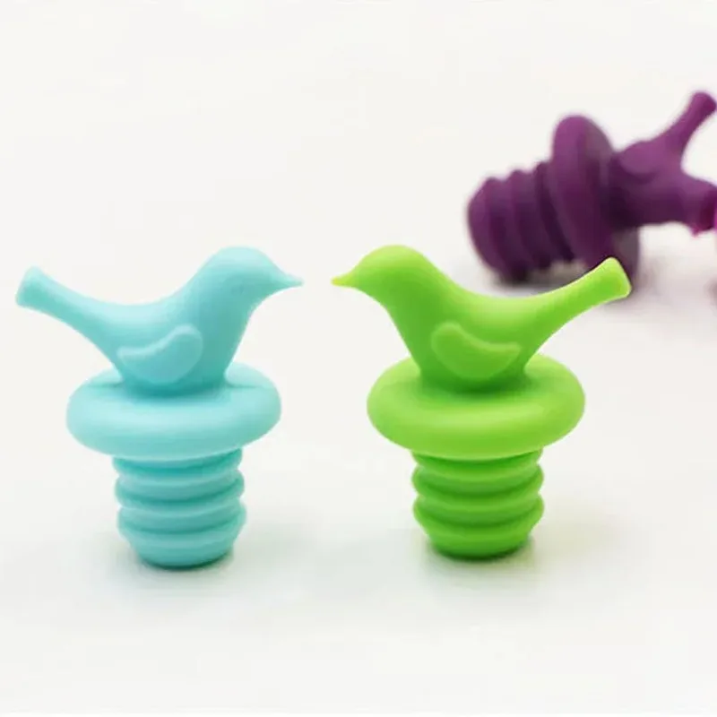 سيليكون النبيذ سدادة تسرب الحرة غطاء زجاجة النبيذ الطازجة حفظ السدادات البيرة المشروبات الشمبانيا الإغلاق لملحقات البار