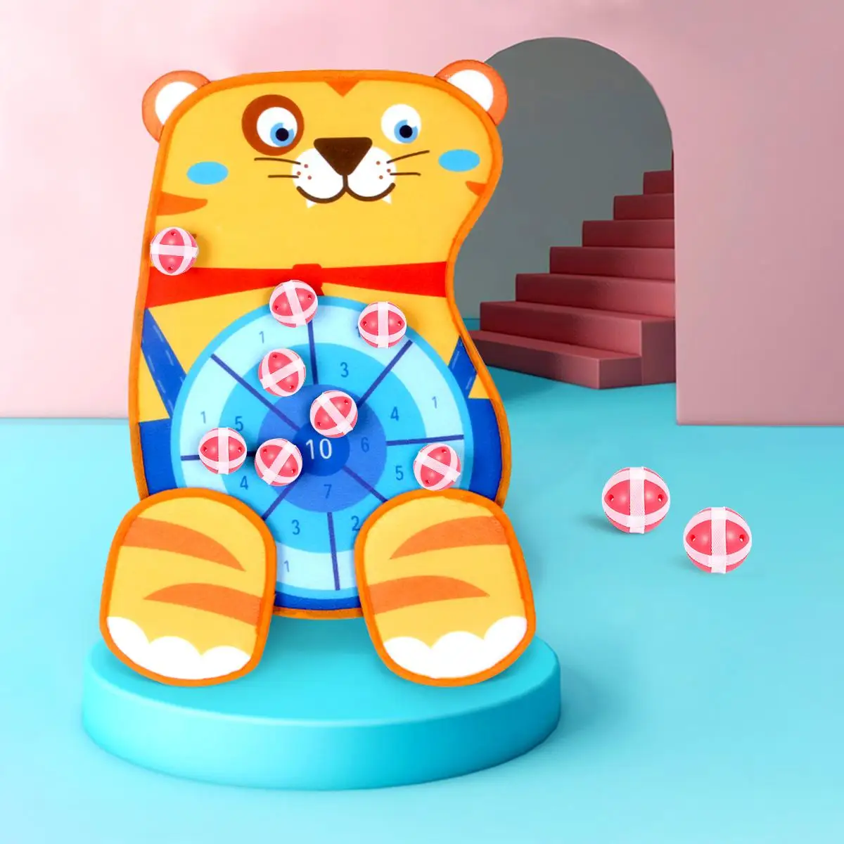 12-delige plastic zachte speelgoedsets Lichtgewicht leuke ouder-kind games Educatieve benodigdheden Kleverige balgeschenken