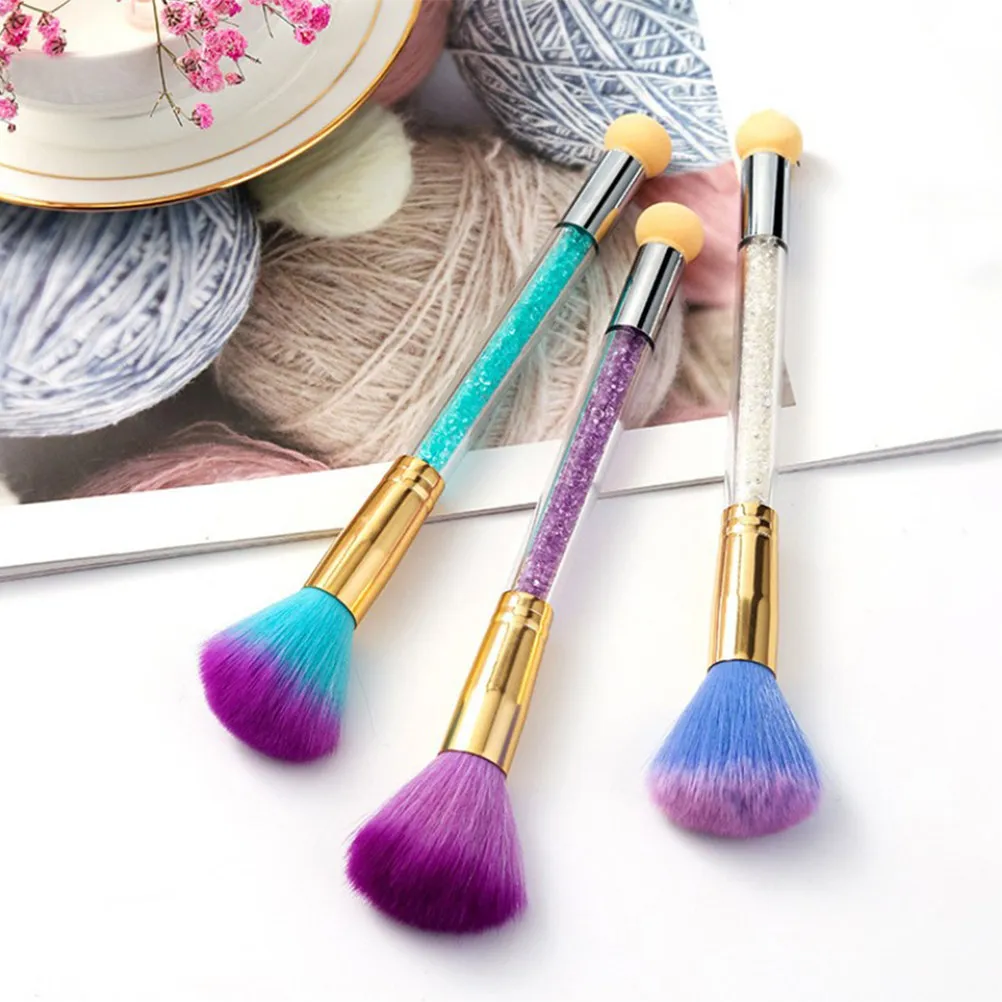 Dual-Head Nail Sponge Brush for Gradient, Glitter Powder & Nail Art Painting – Professional Beauty Tool