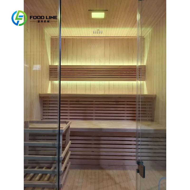Customized 2-4 Person Traditional Steam Sauna Room Custom Wooden Sauna for Spa & Home