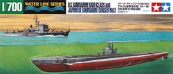 Tamiya 31903 1/700 Model Kit U.S.S Submarine Gato Class & Japanese Chaser No.13