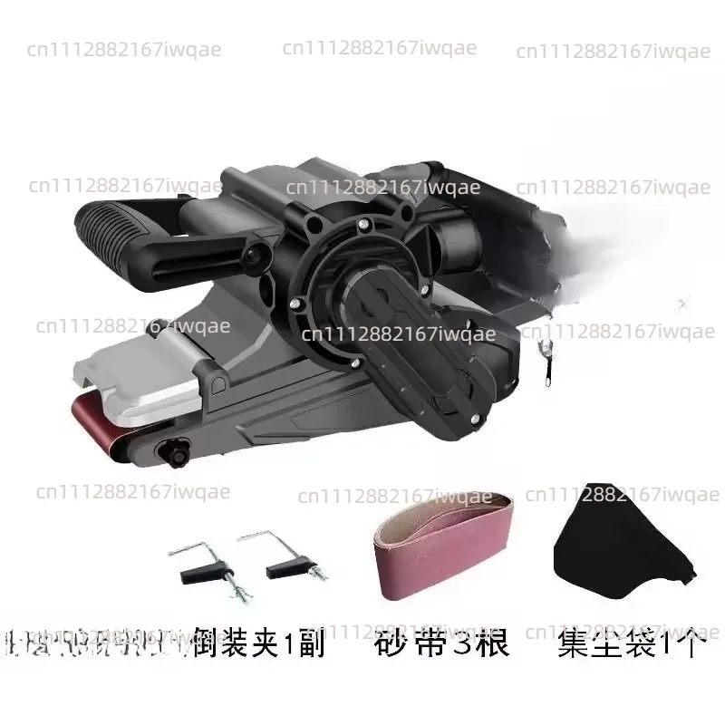 HBS76B Electric Woodworking Belt Dust Bag Sanding Belt Polishing Machine Hand 220V Lifting Flat Bottom Sanding Machine