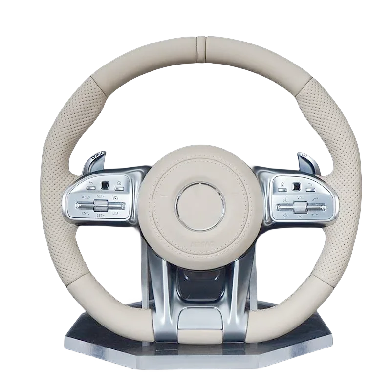 

For Mercedes Benz AMG C-Class C200 C260 C300 C180 C43 C63 Range Carbon Fiber Amg Steering Wheel With LED Customized