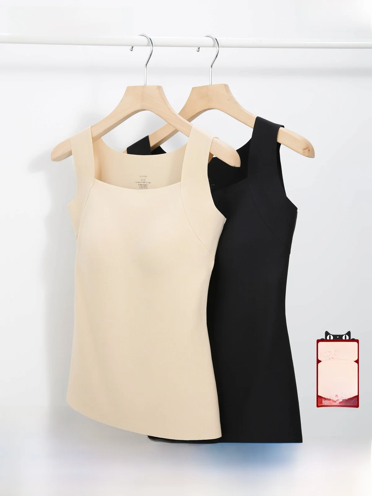 

Удобный жилет больших размеров с встроенным бюстгальтером, дизайн «молочный цвет», корейский стиль, для повседневной носки, осенняя новинка