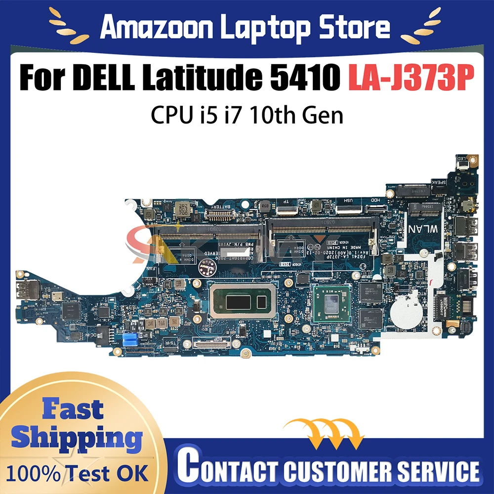 

Материнская плата для ноутбука DELL Latitude 5410 LA-J373P 216-0923010 0F1NKY SRGKX i5-10310U 2G, материнская плата для ноутбука, 100% тестирование