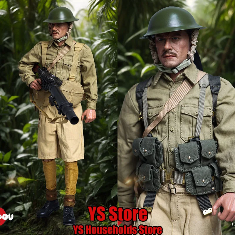 UJINDOU UD9039 1/6 WWII British Infantry Man Soldier French 1940 -Signaporean 1942 Historical 12