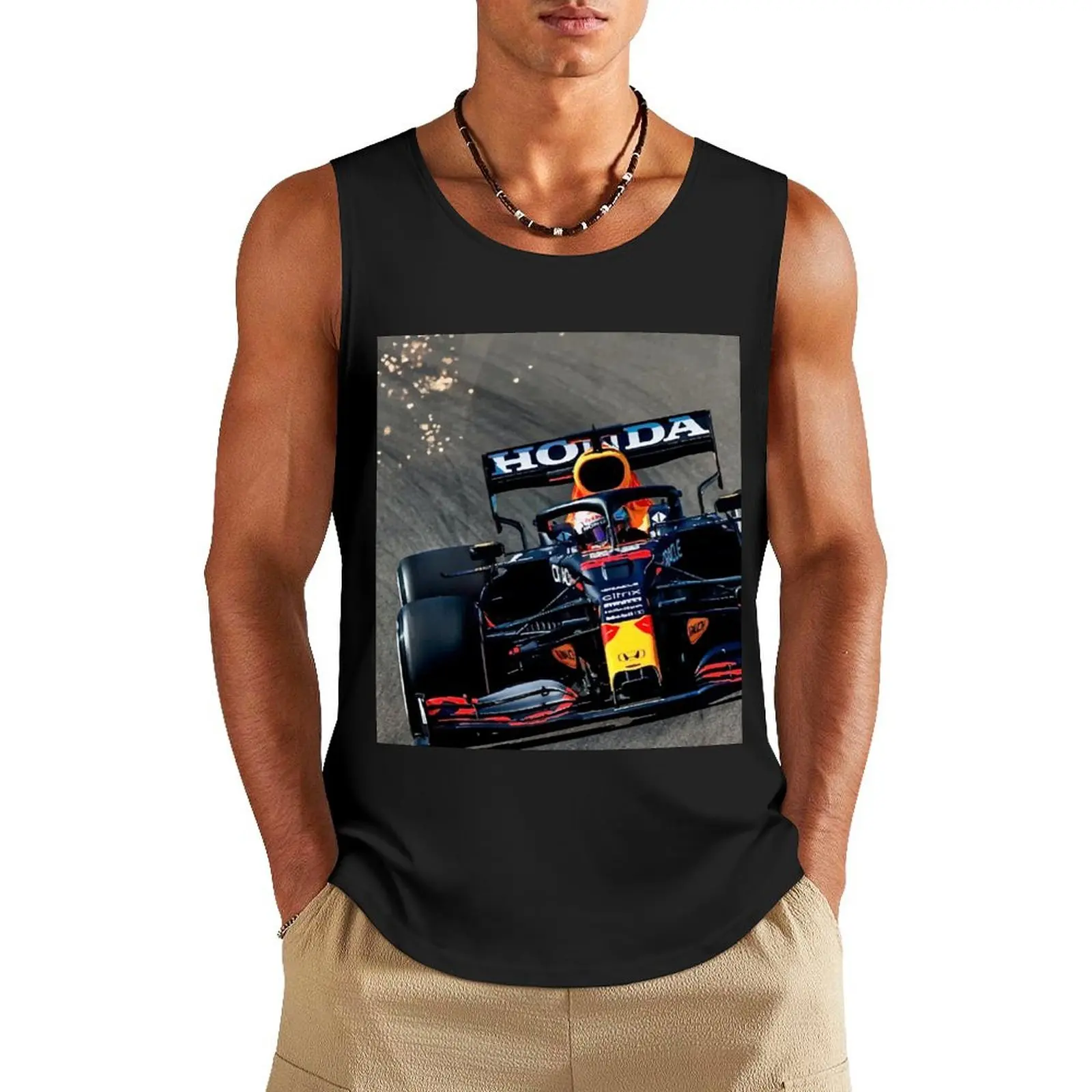 

Max Verstappen Sparks - F1 Tank Top Sportswear for men Men's gym